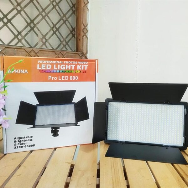 APKINA 600 Pro LED Video Light Panel for Studio Photography & Video