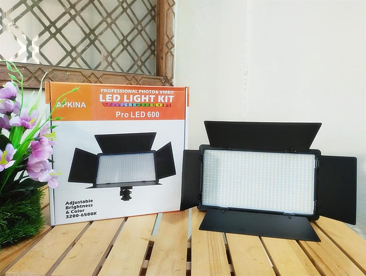 APKINA 600 Pro LED Video Light Panel for Studio Photography & Video APKINA 600 Pro LED Video Light Panel for Studio Photography & Video - Image 1
