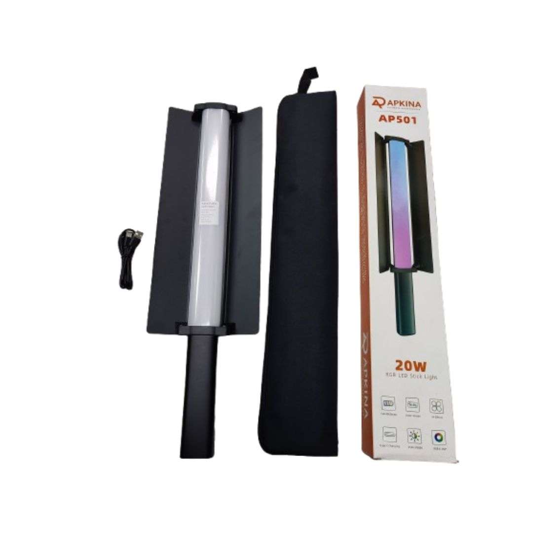 APKINA AP501 20W LED RGB Stick Light Portable Video Light APKINA AP501 20W LED RGB Stick Light Portable Video Light - Image 1