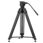 Kingjoy VT-2500 heavy-duty aluminum tripod-3 section,61in, 7.1lbs, with two kinds of fluid head options