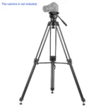 Kingjoy VT-2500 heavy-duty aluminum tripod-3 section,61in, 7.1lbs, with two kinds of fluid head options - Image 5
