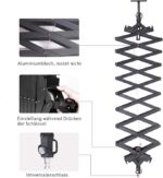 Photography Ceiling Rail System 2M Lifting Constant Force Hinge Set with Safety Rope, Used for Special Equipment for Live Broadcast Room Studio Photography Flash etc - Image 2
