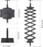 Photography Ceiling Rail System 2M Lifting Constant Force Hinge Set with Safety Rope, Used for Special Equipment for Live Broadcast Room Studio Photography Flash etc - Image 3